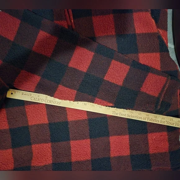 Wrangler NWT Womems Buffalo Plaid Sherpa Sweater 1/4 Zip Size XL - Picture 14 of 14